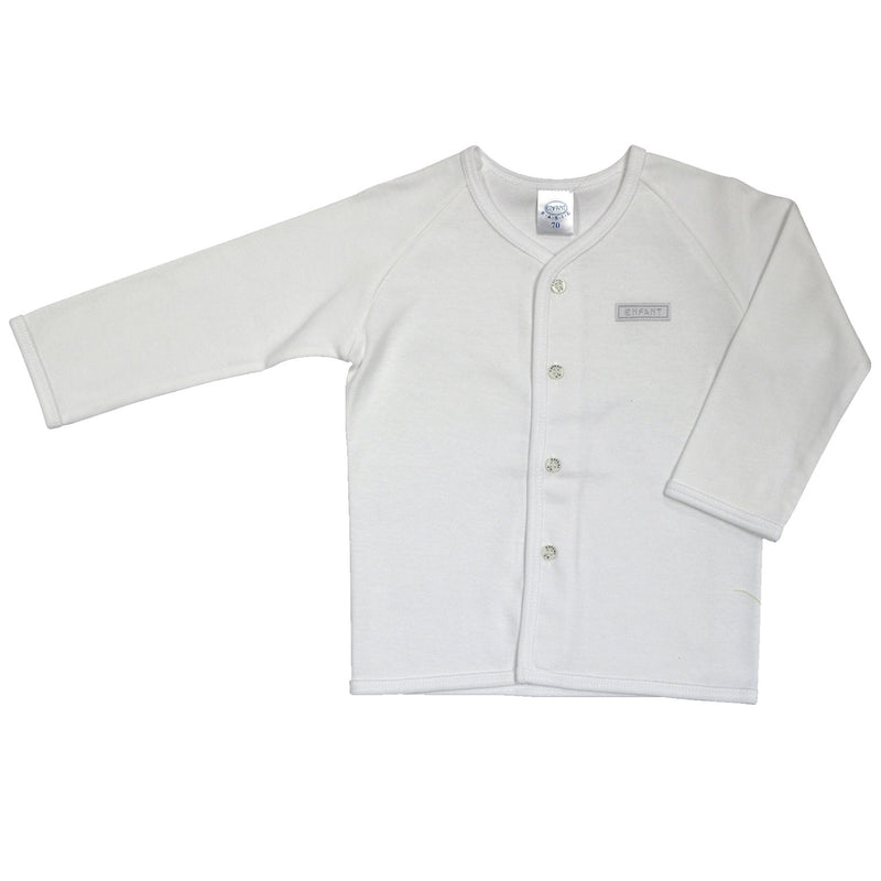 Enfant Long Sleeves Button Down Shirt, White
