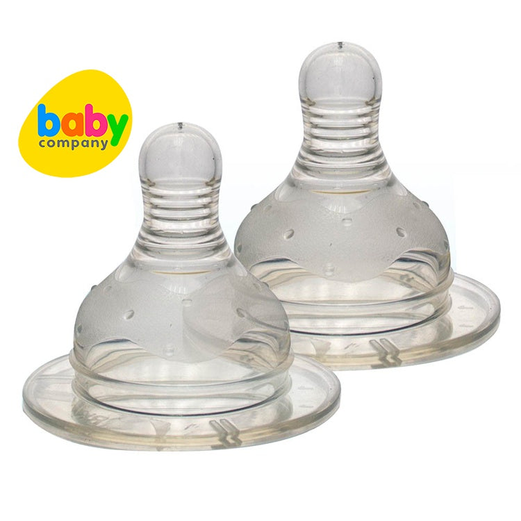 Precious Moments 2-Pack Wideneck Silicone Nipple