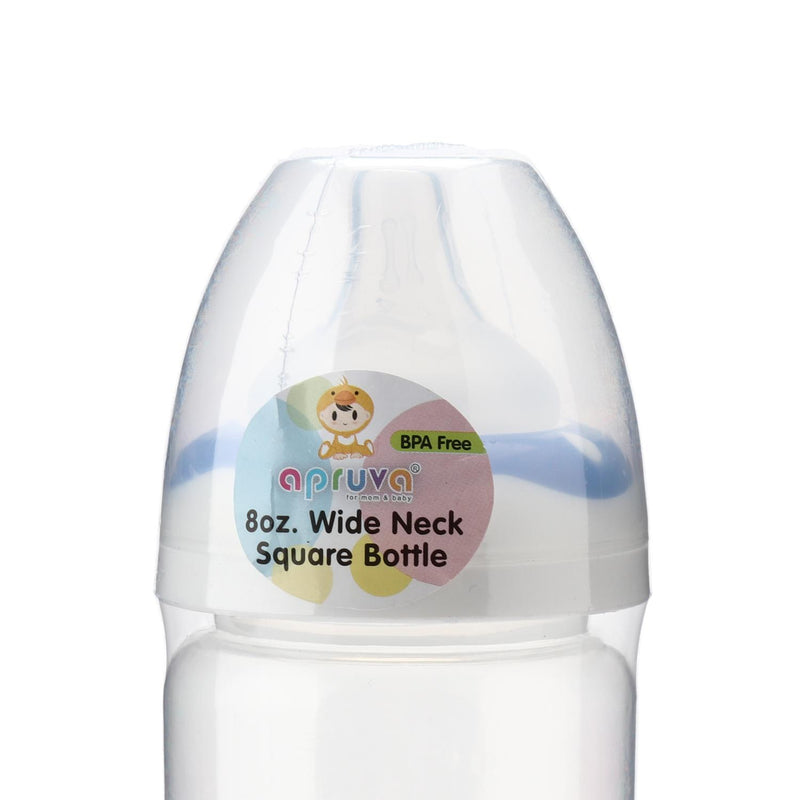 Apruva Blue Whale Wide Neck Square Drinking Bottle 250ml