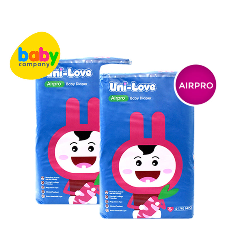 Unilove AirPro Tape XL Diapers 64s Buy 2 Save Php200