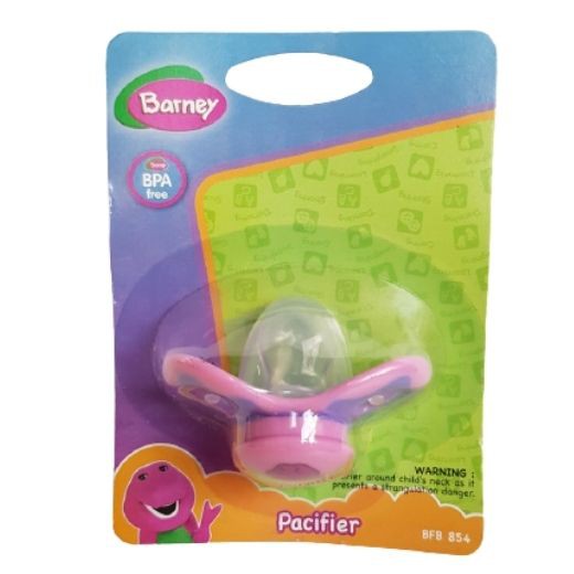 Barney Overmoulded Silicone Pacifier With Cover