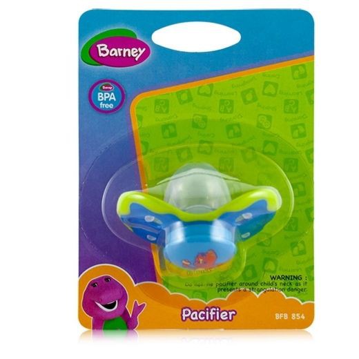 Barney Overmoulded Silicone Pacifier With Cover