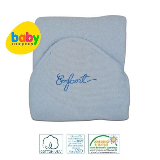 Enfant Baby Hooded Towel - Blue