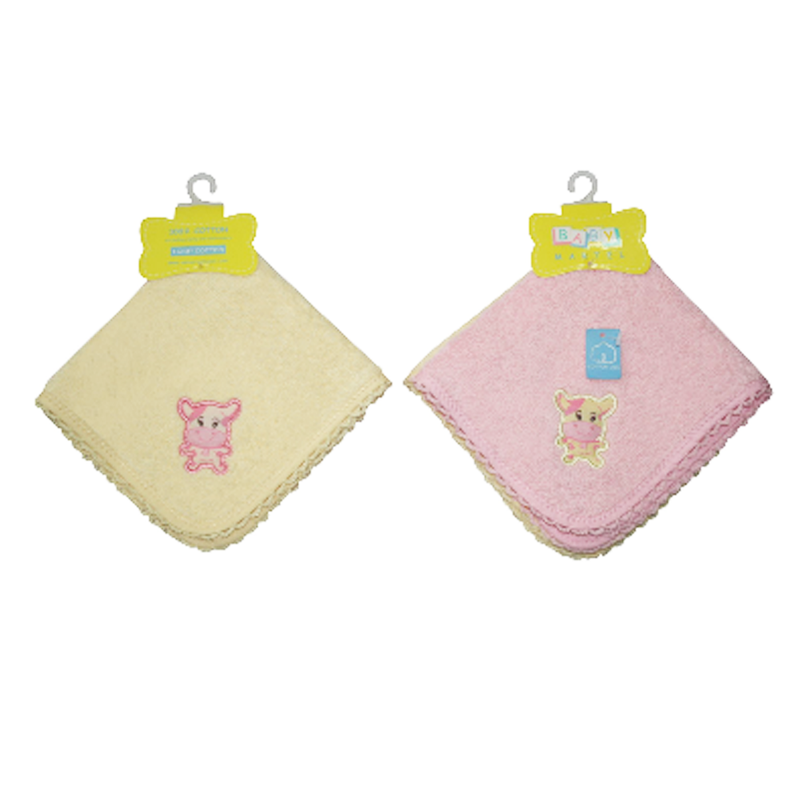 Baby Martel Face Towel Soft Maize/Powder Pink