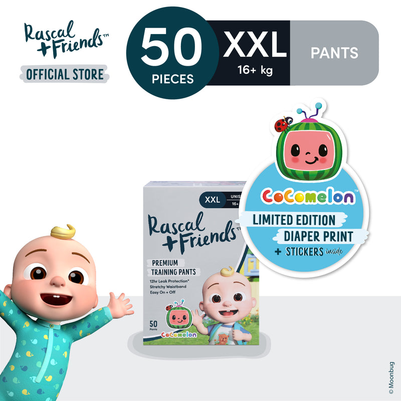 Rascal + Friends x Cocomelon Edition Diapers Pants XXL -50 pads