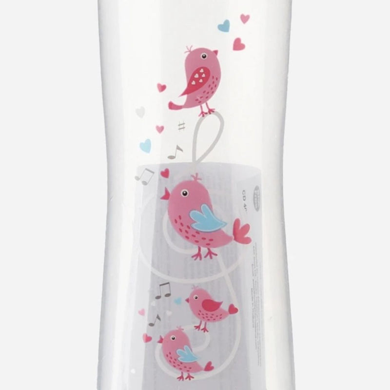Apruva Pink Birds Standard Feeding Bottle 250ml