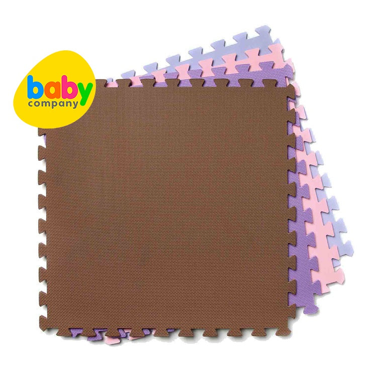Baby World 4pc Puzzle Mat 60x60cm - Pink