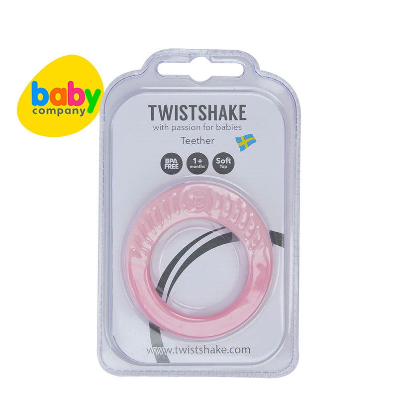 Twistshake Teether 1+m - Pastel Pink